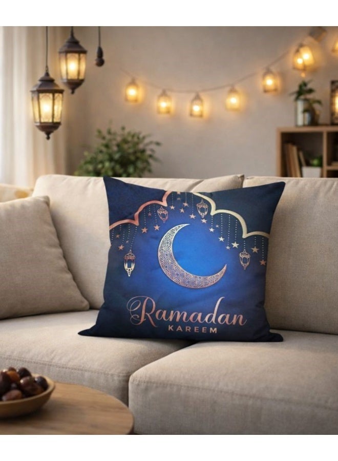 snooze Ramadan cushion cover -Ramadan night, 45*45 cm, pack of one - Image 1
